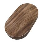Oval Wood Display Base Display Block for Sculpture Casting Home Decoration