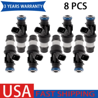 8x Inyector de combustible para GMC 2000-06 Sierra 1500/2500/3500 03-07 Savana 2500/3500 Foto 1 de 4