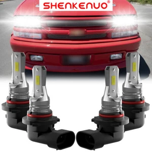 LED Headlight H/L Bulb 9005+9006 For Chevy S10 Cab Pickup 2.2L 4.3L 1994-2004 WG - Picture 1 of 12