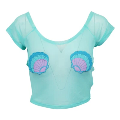 铁拳女式 MERMAID FOR LIFE MESH CROP  — 第 1/2 张图片