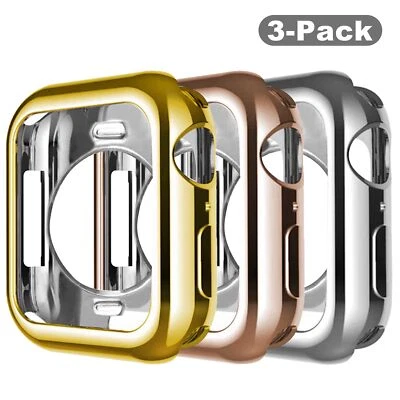 1~4 Pack For Apple Watch Series 9 8 7 Plating Protector Bumper Cover 42/45/49mm - Image 1 of 4