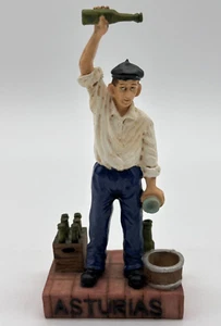 Vintage Angel Barcena Asturias Figurine - Man Pouring Cider 6" - Picture 1 of 8