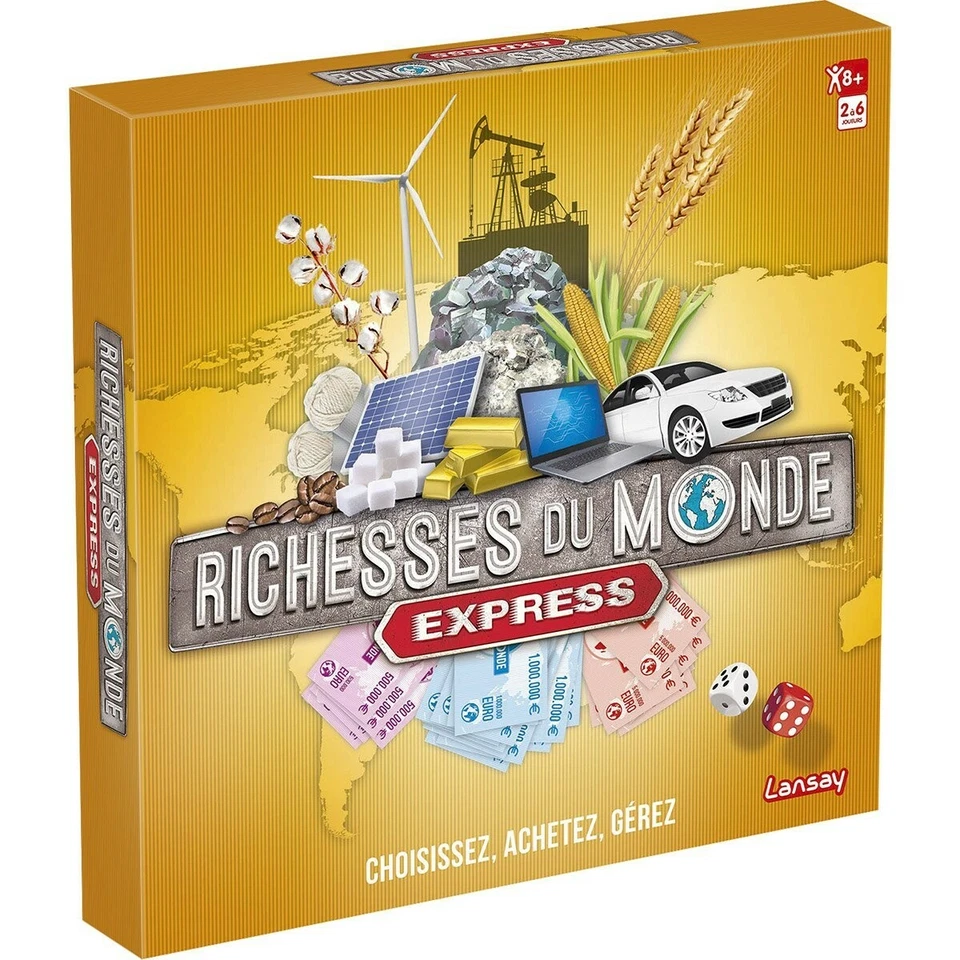 Jeu de Société Lansay richesses du monde Express