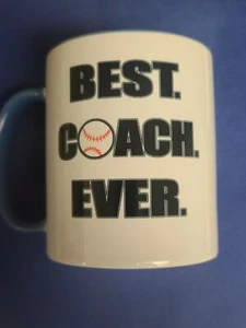 Baseball Kaffeetasse, Tasse, Best Coach Ever Neuheit Geschenk. 12oz - Bild 1 von 7