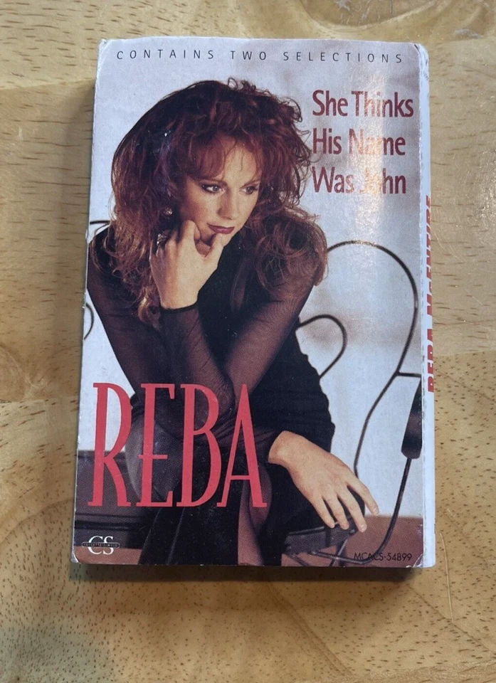 Reba She Thinks His Name Is John Cassette Single 1994 - Image 1 of 2
