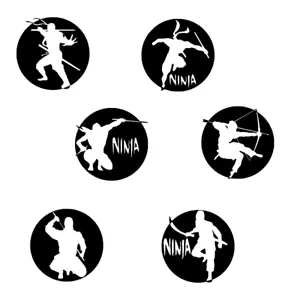 Japanese Ninjas Vinyl Decal Sticker Car Window Laptop iPhone 忍者 Shinobi Soldier - Bild 1 von 12