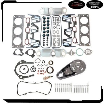 Juego completo de pernos de junta y kit de cadena de distribución 3,4 L para 00-04 Oldsmobile Silhouette Foto 1 de 4