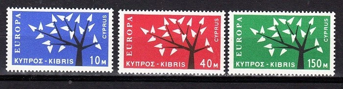 Cyprus Scott 219-221 Mint hinged (Catalog Value $76.25) - Image 1 of 1