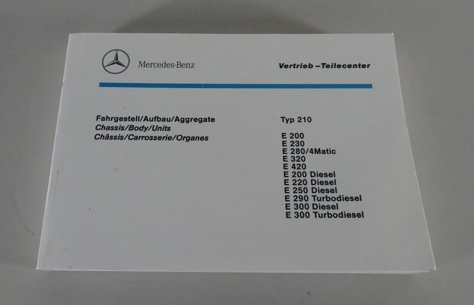 Catalogo Immagini/Catalogo Ricambi Mercedes Classe E W210 E200/E230 Ecc. Di - Immagine 1 di 4