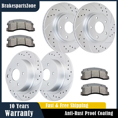 Front Rear Brake Rotors Pads fit for Nissan Altima 2007-2008 2009 2010-2012 2013 - Image 1 of 4