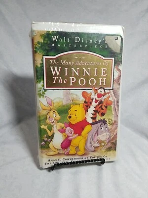 SEALED Disney's The Many Adventures of Winnie the Pooh VHS 1996 Masterpiece New - Image 1 of 3
