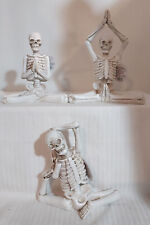 Bed Bath & Beyond Halloween Skeleton In Yoga Pose Figure NWT - Choose Your Style