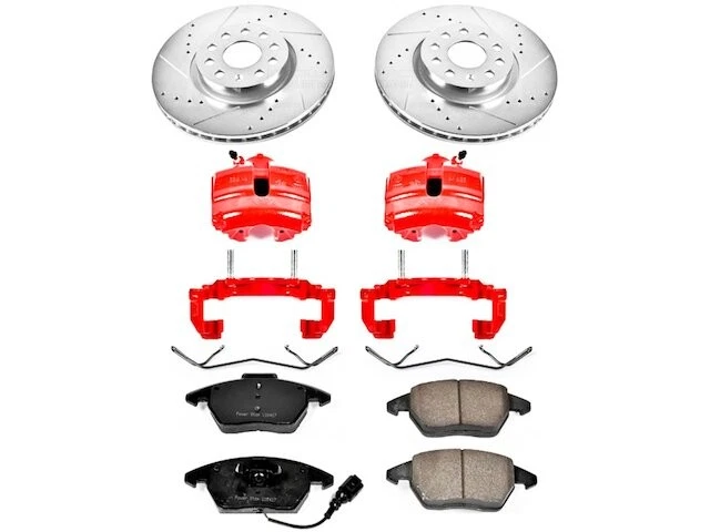 Комплект переднего тормоза и ротора для 2006-2013 Audi A3 Quattro 2007 2008 CQ249JY - Изображение 1 из 1