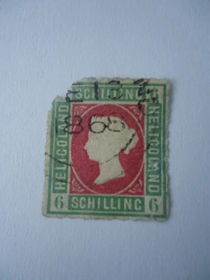 Heligoland QV SG4 6sch usado débil esquina superior izquierda Foto 1 de 2