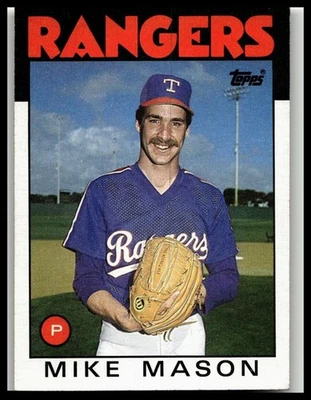1986 Topps #189 Mike Mason Texas Rangers - Image 1 of 2