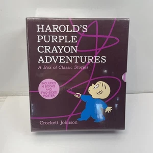 Harold's Purple Crayon Adventures: A Box Of Classic Stories - 6 Book Box Set - Picture 1 of 6