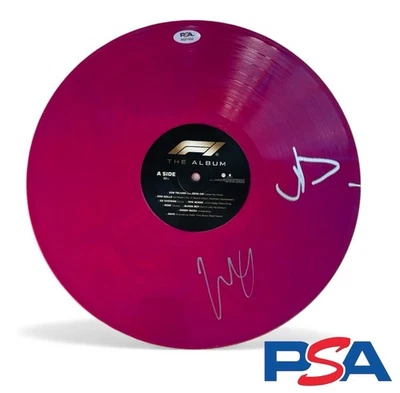 Carlos Sainz & Damson Idris ‘Joshua Pearce’ Signed F1 The Movie Vinyl Record PSA - Image 1 of 4