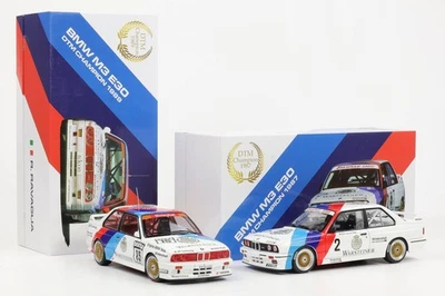1:18 WERK83 BMW M3 E30 #2 #15 DTM 1987/89 Van De Poele Ravaglia Champion Set - Photo 1/4