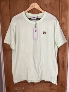 FILA Vintage Gullo Ambrosia T Shirt in Light Green. Size XL. BNWT - Picture 1 of 5