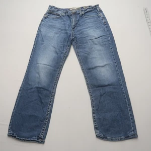 Pantalones de mezclilla rectos BKE Seth para hombre talla 36 elásticos relajados holgados lavado oscuro - Imagen 1 de 11