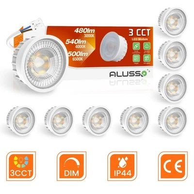 LED Modul Einbaustrahler Dimmbar CCT Deckenleuchte Flach Spots GU10 MR16 Ersatz - Bild 1 von 4