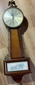 SESSIONS ELECTRIC BANJO CLOCK Works & keeps time Vtg 1940’s MCM USA Made 22” - Picture 1 of 11