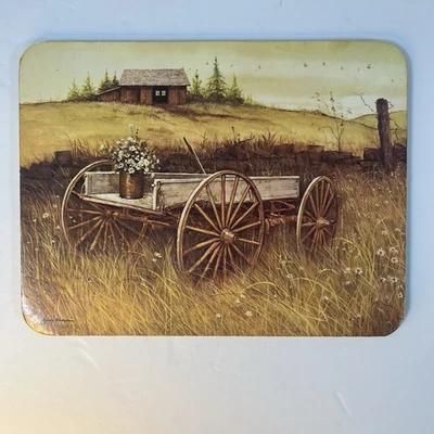 Placa de pared de granja y mesa almohadilla caliente respaldo de corcho remache casa de campo elegante Foto 1 de 4