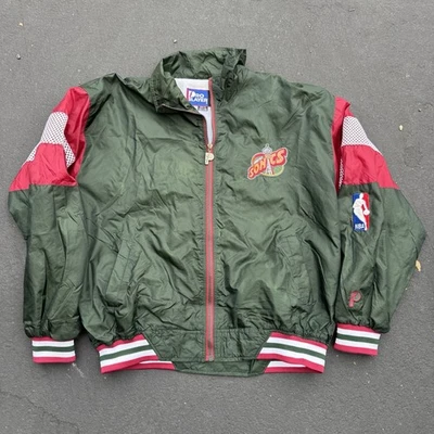 Seattle Super Sonics Pro Player Vintage Windbreaker Jacket XLarge Full Zip - Image 1 of 4