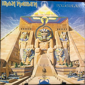 IRON MAIDEN "Powerslave" LP (Capitol 12321, orig '84) VG+ Sterling - Picture 1 of 4