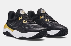 UNDER ARMOUR-New-Men's Black/White Curry Splash 24 Shoes-3027636-001-Size 11.5 - Picture 1 of 7
