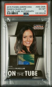2015 Panini Americana On the Tube: Modern Materials /299 Danica McKellar PSA 6 - Picture 1 of 3