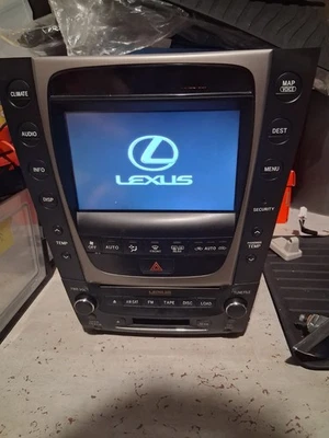 2006-2007 Lexus GS300 GS350 GS430 Navigation GPS Radio CD 86120-30C80-C0 OEM - Image 1 of 4