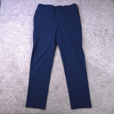 Pantalones chinos Banana Republic para hombre 33x32 ajustados elásticos pierna cónica azul marino nuevos con etiquetas Foto 1 de 4