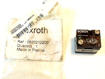 NIB Bosch / Rexroth 0820212200 Directional Control Valve: 3/2, N.O.
