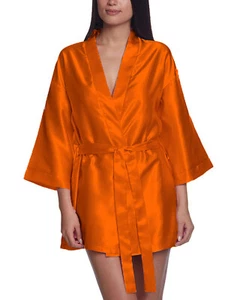 Bathrobe Sexy Costume Satin Night Dress Long Robes Women's Wear Night Wear S26 - Picture 1 of 45