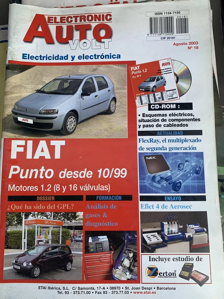 manual de taller de electricidad Fiat punto Modelo 1999 motores gasolina. - Imagen 1 de 1