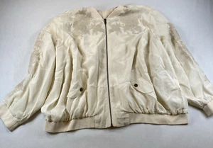 JOHNNY WAS Workshop Women's Beige Embroidered Floral 100% Silk, Size 3X - Picture 1 of 12