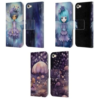 OFFICIAL HAROULITA WHIMSICAL LEATHER BOOK CASE FOR APPLE iPOD TOUCH MP3 - Image 1 of 4