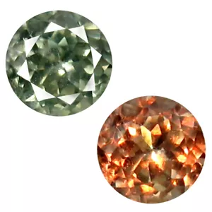0.38 ct Good-looking Round Cut (4 x 4 mm) Un-Heated Green Alexandrite Gemstone - Picture 1 of 3