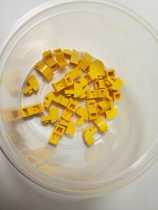 NEW LEGO Parts 6091 Pack of 4 Slope Curved 2x1x1 1/3 YELLOW 4188357