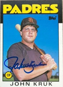 John Kruk handsigniert 1986 Topps Traded #56T - Bild 1 von 1