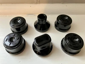 Omega Juicer 8003 8004 8005 8006 Nozzle Caps Set Replacement Parts Black - Picture 1 of 1