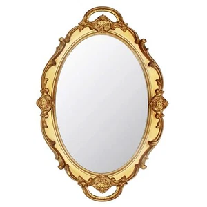 Eaoundm 14.5 x 10 inchs Small Oval Antique Decorative Wall Mirror Vintage Han... - Picture 1 of 7