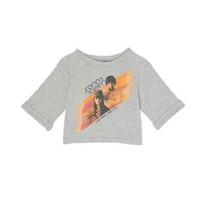 Truce Kids Girls' Sonny & Cher Cropped Sweatshirt Top Heather Gray L(14) NWT - Picture 1 of 5