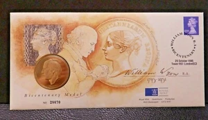 William Wyon Royal Mint Official Medallion 1995 Numismatic Philatelic Cover - Picture 1 of 4