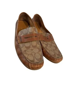 Coach Mott Driver Men's Size 10 D Loafers Shoes signature G2983 - Picture 1 of 7
