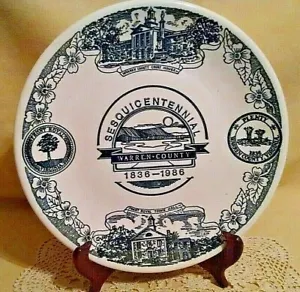 WARREN COUNTY VIRGINIA PLATE SESQUICENTENNIAL 1836 1986 KETTLESPRINGS 3492-S. - Bild 1 von 8