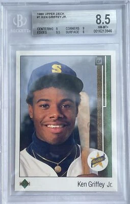 1989 Upper Deck Ken Griffey Jr.  Becket 8.5 - Image 1 of 4