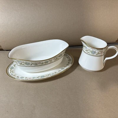 Noritake Bone China SAKURA 9704 Japan Gravy Bowl And Cup  - Image 1 of 4
