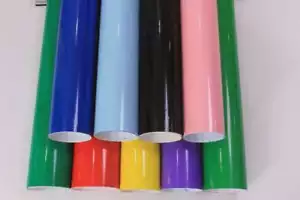Car Gloss Vinyl Wrap Sheet Car Vinyl Wrapping Sticker Film Air Bubble Free - Picture 1 of 59